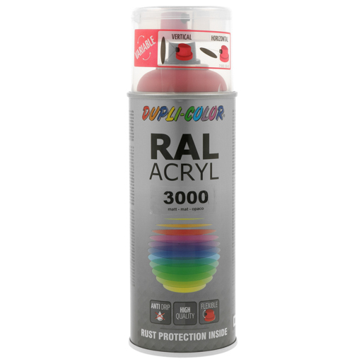Dupli Color RAL-Acryl-Spray matt 400 ml 673795 RAL 3000 feuerrot
